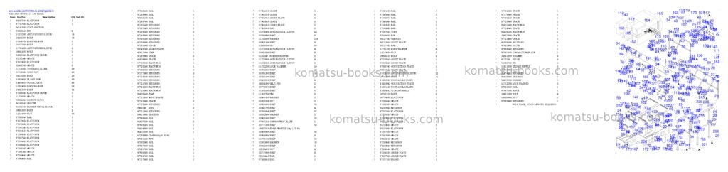 Komatsu PC7000-11 35027 Parts catalog cover Page 9