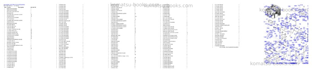 Komatsu PC7000-11 S/N 35032 Parts catalog cover Page 7