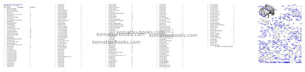 Komatsu PC7000-11 35033 Parts catalog cover Page 20