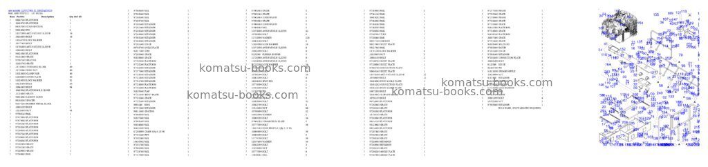 Komatsu PC7000-11 35033 Parts catalog cover Page 16