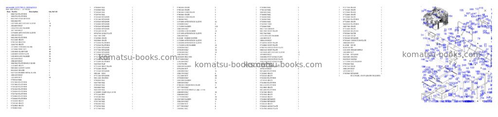 Komatsu PC7000-11 35033 Parts catalog cover Page 17
