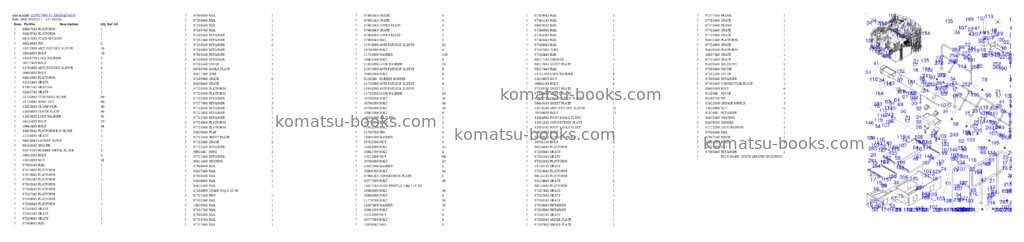 Komatsu PC7000-11 35033 Parts catalog cover Page 18
