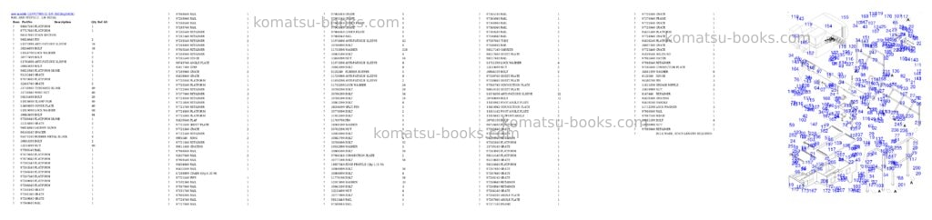 Komatsu PC7000-11 S/N 35034 Parts catalog cover Page 6 Komatsu PC7000-11 S/N 35034 Parts catalog cover Page 6
