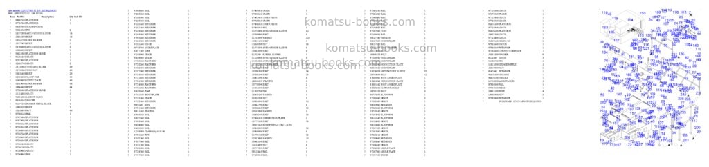 Komatsu PC7000-11 S/N 35034 Parts catalog cover Page 7 Komatsu PC7000-11 S/N 35034 Parts catalog cover Page 7