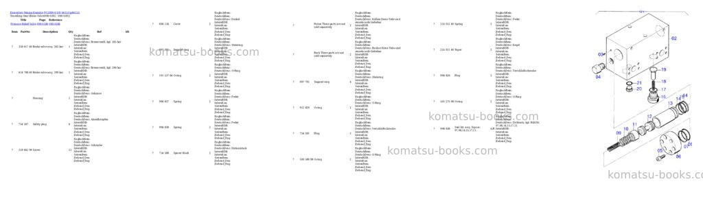 Komatsu pc3000-6 s/n 46151 Parts catalog cover Page 6