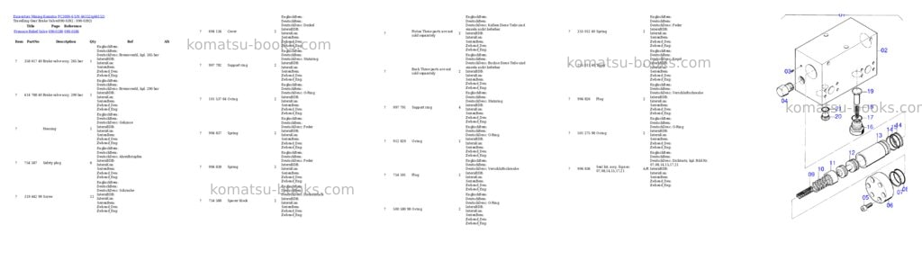 Komatsu pc3000-6 s/n 46152 Parts catalog cover Page 6