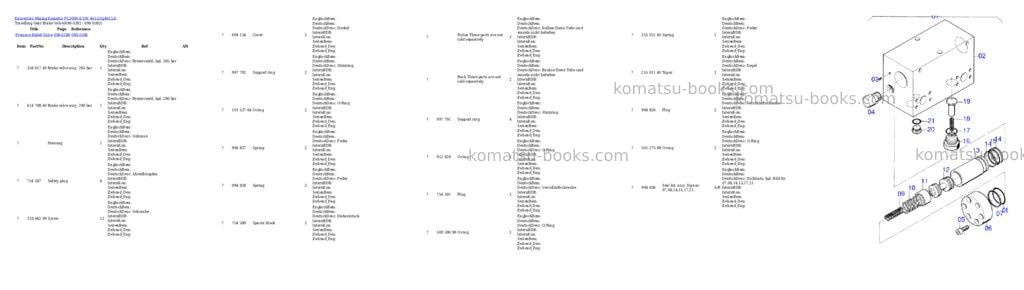 Komatsu pc3000-6 s/n 46153 Parts catalog cover Page 6 Komatsu pc3000-6 s/n 46153 Parts catalog cover Page 6