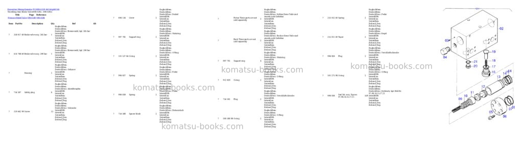 Komatsu pc3000-6 s/n 46154 Parts catalog cover Page 6