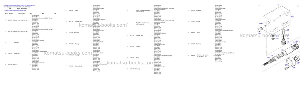Komatsu pc3000-6 s/n 46155 Parts catalog cover Page 6