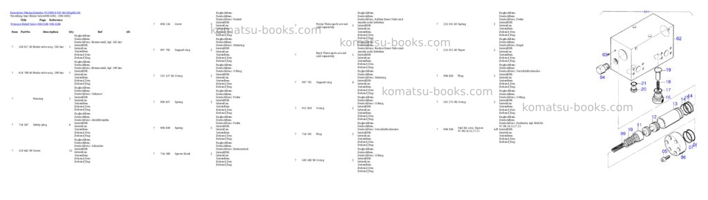 Komatsu pc3000-6 s/n 46156 Parts catalog cover Page 6