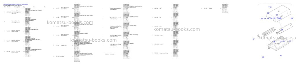 Komatsu pc3000-6 s/n 46165 Parts catalog cover Page 4