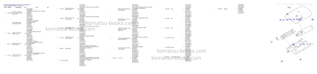 Komatsu pc3000-6 s/n 46165 Parts catalog cover Page 5