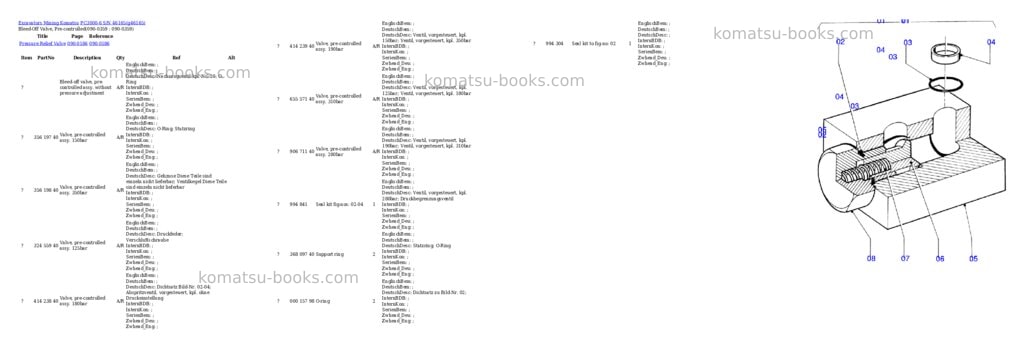 Komatsu pc3000-6 s/n 46165 Parts catalog cover Page 9