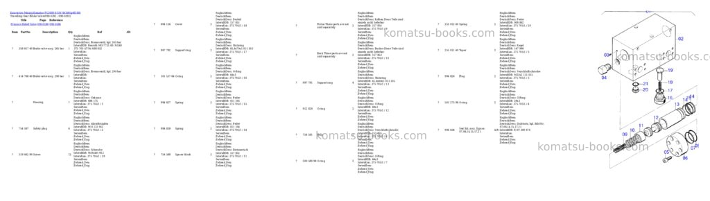 Komatsu pc3000-6 s/n 46166 Parts catalog cover Page 6
