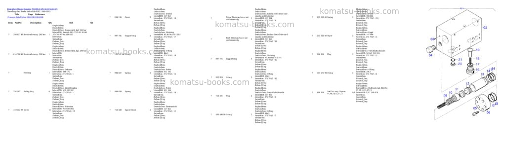 Komatsu pc3000-6 s/n 46167 Parts catalog cover Page 6