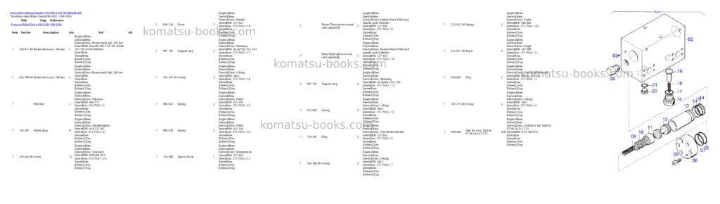 Komatsu pc3000-6 s/n 46168 Parts catalog cover Page 6 Komatsu pc3000-6 s/n 46168 Parts catalog cover Page 6
