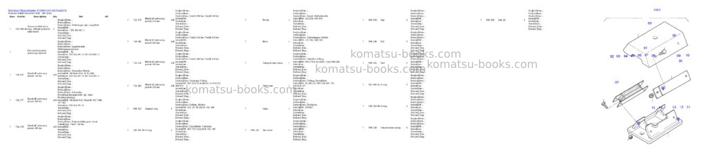 Komatsu pc3000-6 s/n 46170 Parts catalog cover Page 4