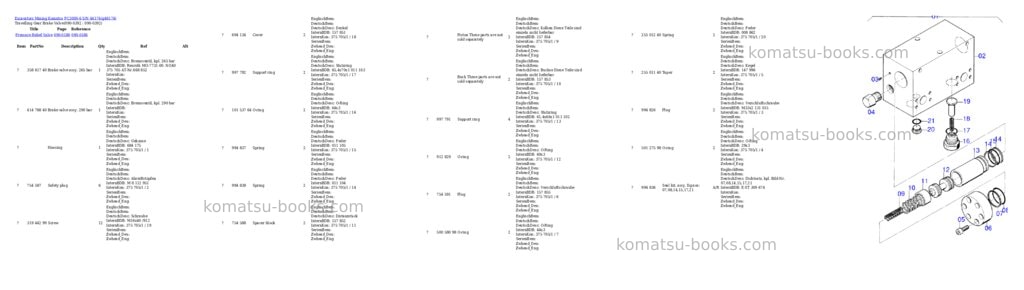 Komatsu pc3000-6 s/n 46174 Parts catalog cover Page 6