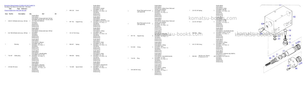 Komatsu pc3000-6 s/n 46175 Parts catalog cover Page 6