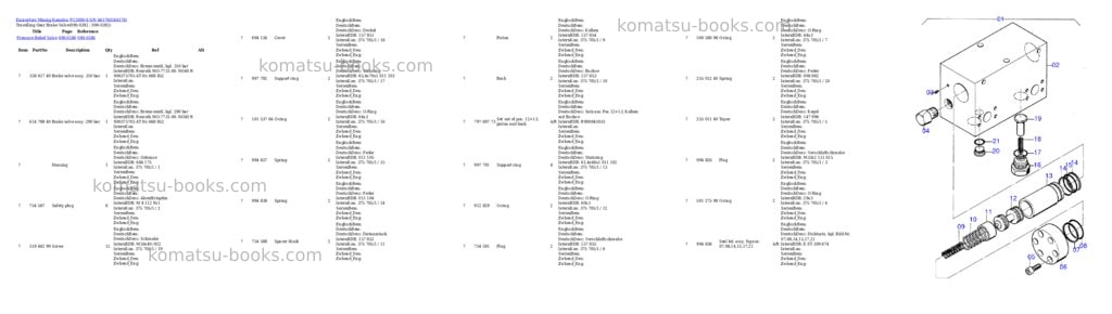 Komatsu pc3000-6 s/n 46178 Parts catalog cover Page 6