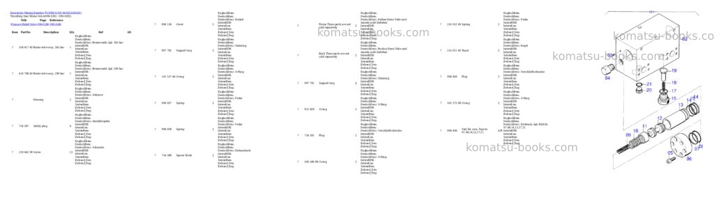 Komatsu pc3000-6 s/n 46181 Parts catalog cover Page 6