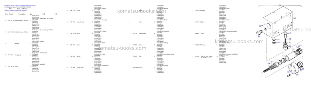 Komatsu pc3000-6 s/n 46193 Parts catalog cover Page 6