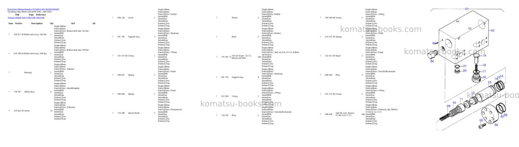 Komatsu pc3000-6 s/n 46204 Parts catalog cover Page 6
