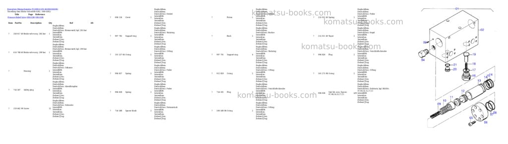 Komatsu pc3000-6 s/n 46206 Parts catalog cover Page 6
