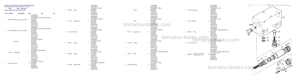 Komatsu pc3000-6 s/n 46207 Parts catalog cover Page 6