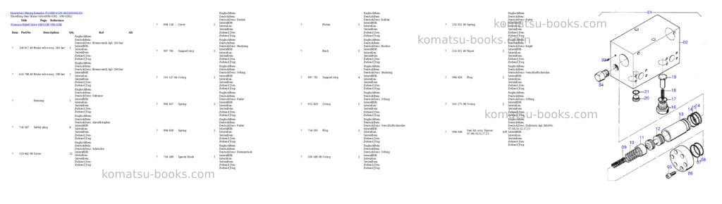Komatsu pc3000-6 s/n 46210 Parts catalog cover Page 6
