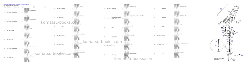 Komatsu pc3000-6e s/n 46226 Parts catalog cover Page 2