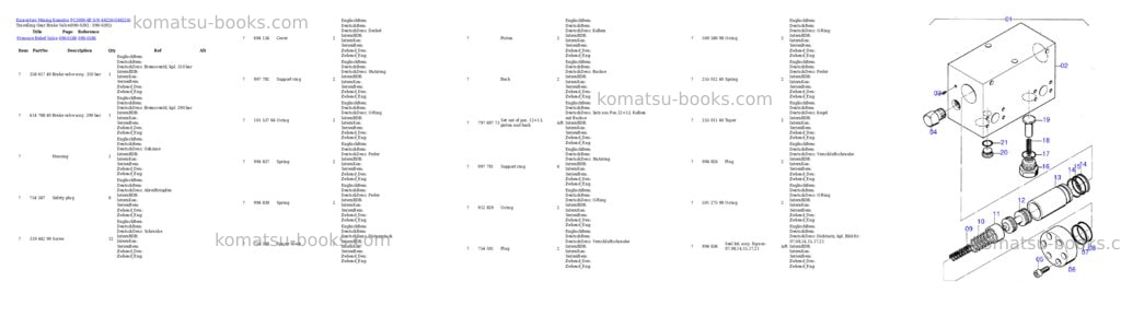 Komatsu pc3000-6e s/n 46226 Parts catalog cover Page 4