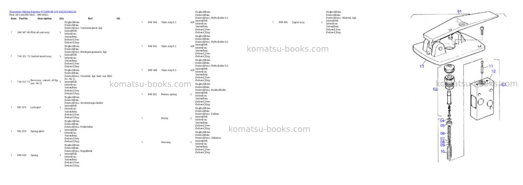Komatsu pc3000-6e s/n 46226 Parts catalog cover Page 6
