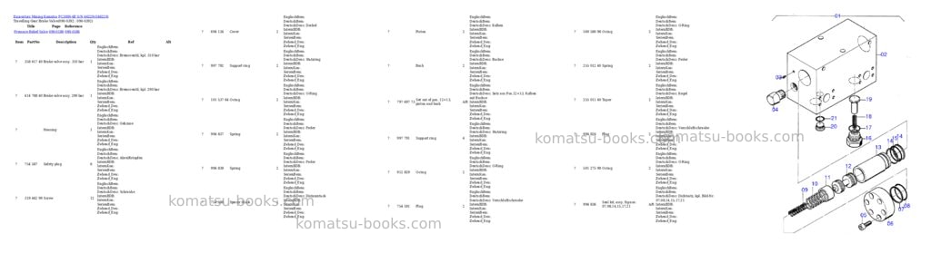Komatsu pc3000-6e s/n 46229 Parts catalog cover Page 4
