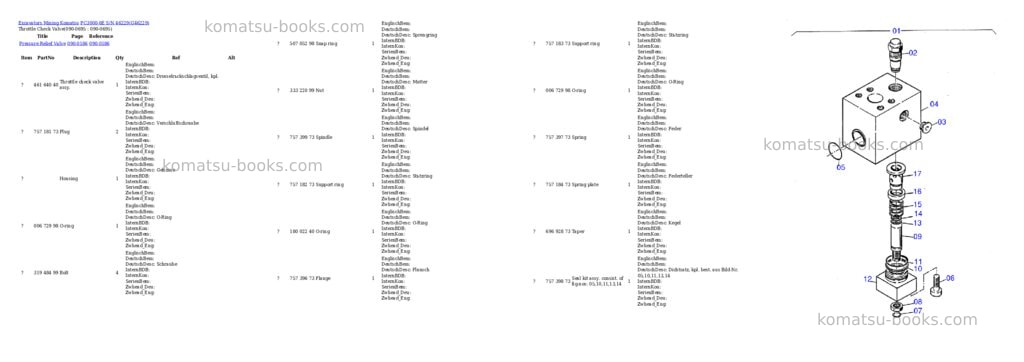 Komatsu pc3000-6e s/n 46229 Parts catalog cover Page 7