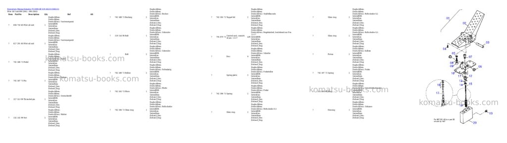 Komatsu pc3000-6e s/n 46231 Parts catalog cover Page 10