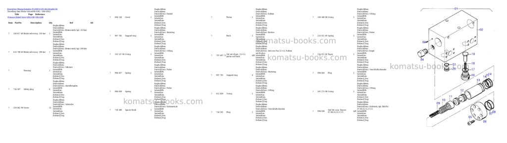Komatsu pc3000-6 s/n 46234 Parts catalog cover Page 6
