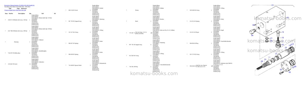 Komatsu pc3000-6 s/n 46235 Parts catalog cover Page 6