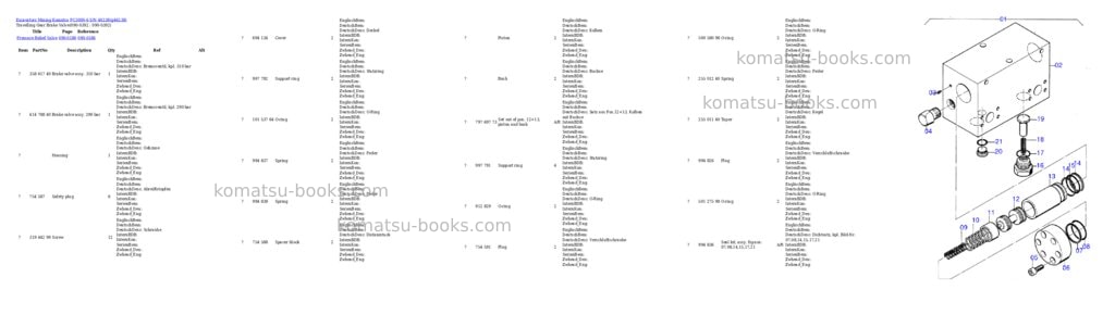Komatsu pc3000-6 s/n 46238 Parts catalog cover Page 6 Komatsu pc3000-6 s/n 46238 Parts catalog cover Page 6