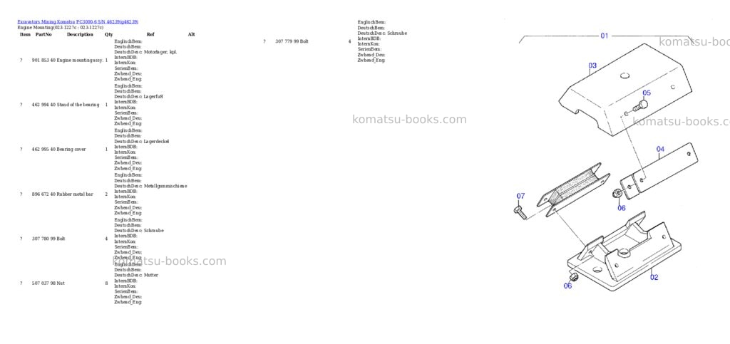 Komatsu pc3000-6 s/n 46239 Parts catalog cover Page 3 Komatsu pc3000-6 s/n 46239 Parts catalog cover Page 3