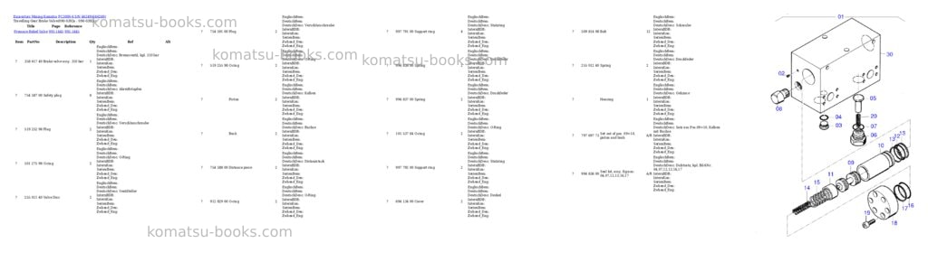 Komatsu pc3000-6 s/n 46249 Parts catalog cover Page 4