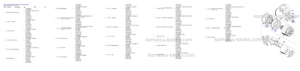 Komatsu pc4000-6 s/n 58109 Parts catalog cover Page 10 Komatsu pc4000-6 s/n 58109 Parts catalog cover Page 10