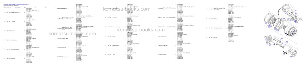 Komatsu pc4000-6 s/n 58110 Parts catalog cover Page 10 Komatsu pc4000-6 s/n 58110 Parts catalog cover Page 10