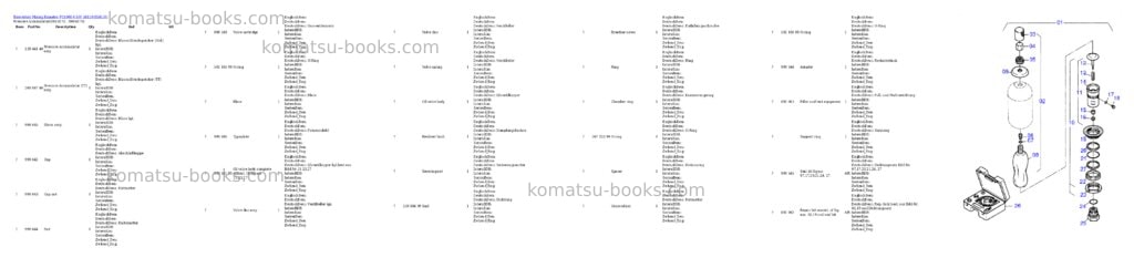 Komatsu pc4000-6 s/n 58110 Parts catalog cover Page 5 Komatsu pc4000-6 s/n 58110 Parts catalog cover Page 5