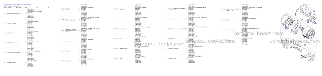 Komatsu pc4000-6 s/n 58113 Parts catalog cover Page 10 Komatsu pc4000-6 s/n 58113 Parts catalog cover Page 10