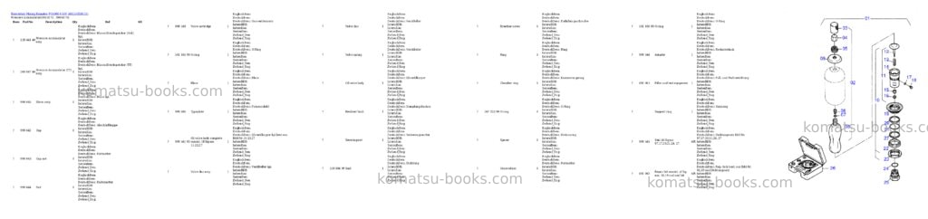 Komatsu pc4000-6 s/n 58115 Parts catalog cover Page 5 Komatsu pc4000-6 s/n 58115 Parts catalog cover Page 5