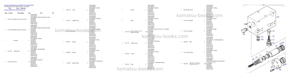 Komatsu pc4000-6 s/n 58118 Parts catalog cover Page 7 Komatsu pc4000-6 s/n 58118 Parts catalog cover Page 7