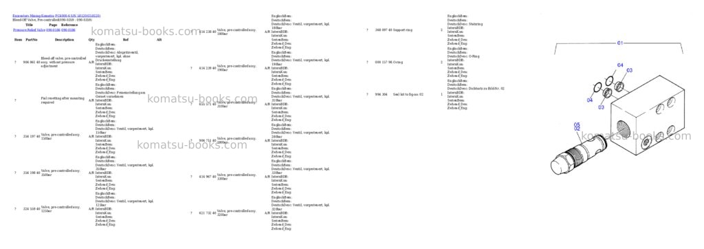 Komatsu pc4000-6 s/n 58120 Parts catalog cover Page 6