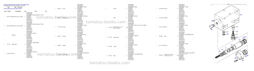 Komatsu pc4000-6 s/n 58120 Parts catalog cover Page 7