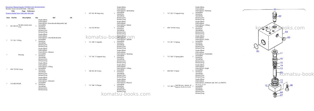 Komatsu pc4000-6 s/n 58120 Parts catalog cover Page 9